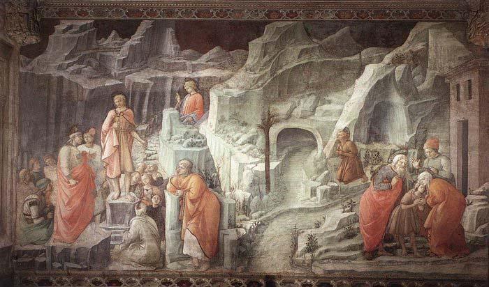 Fra Filippo Lippi St John Taking Leave of his Parents oil painting image